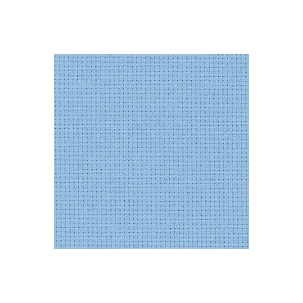 ZWEIGART AIDA 14ct Precut Farbe 503 hellblau 48x53 cm