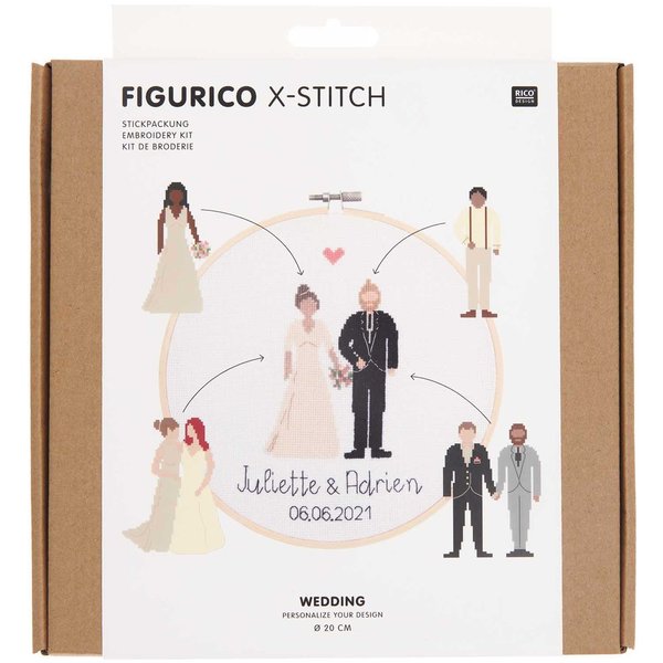 RICO Design Figurico X-Stitch Wedding