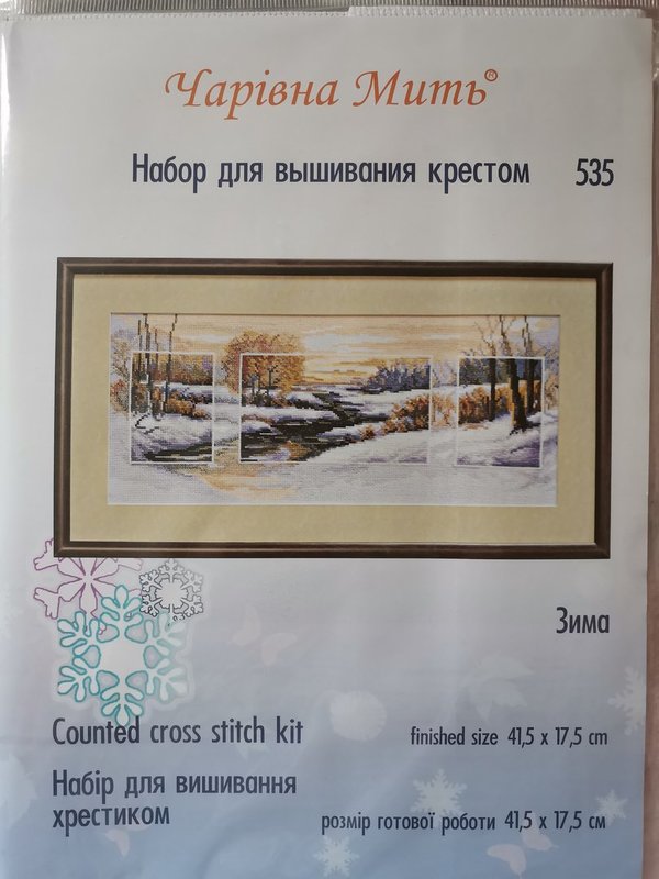 Stickpackung Winter 535 von Charivna Mit Kreuzstich
