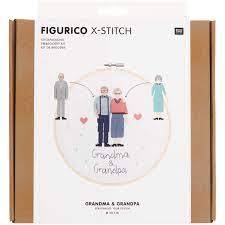 RICO Design Figurico X-Stitch Großeltern 100109