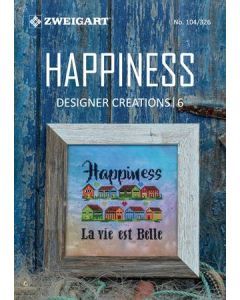 ZWEIGART Designer Creations 6 Stickvorlagen Happiness